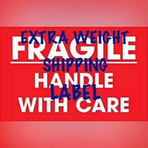 EXTRA WEIGHT SHIPPING LABEL